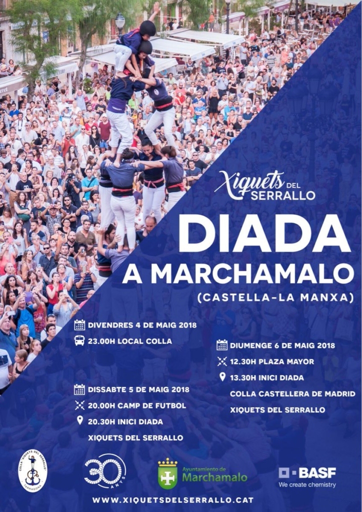 Colla Castellera Marchamalo Cartell Diada 2018-05-06