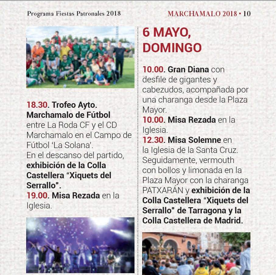Marchamalo 2018-04 Programa Fiestas