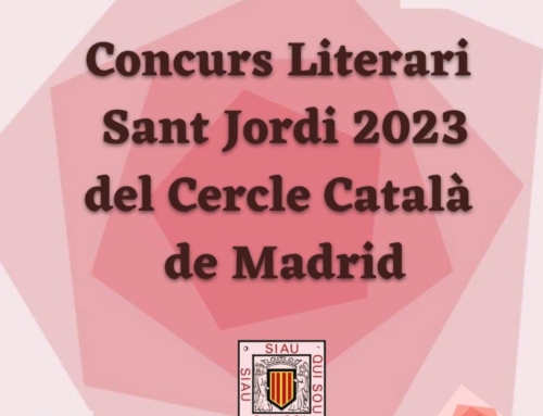 Ja tenim els GUANYADORS del Concurs Literari Sant Jordi 2023 del Cercle Català de Madrid.